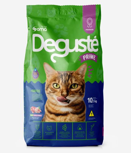 Degusté Prime Gatos Adultos e Filhotes